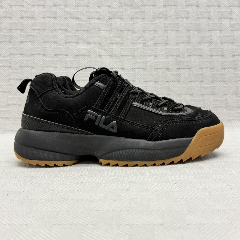 Fila Disruptor II Premium Shoe Womens Size 8 Gum Black 5CM01051-976